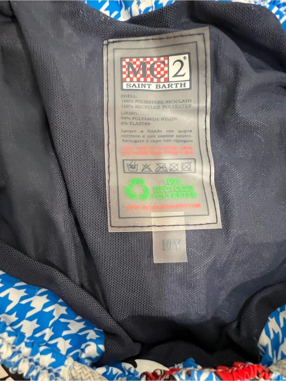 MC2 Saint Barth Disney Mickey Mouse Swim Trunks Boys Size 10Y
